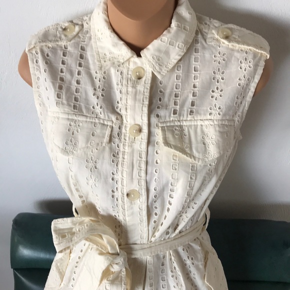 NWT Banana Republic Petite cotton dress w/belt - Picture 3 of 9